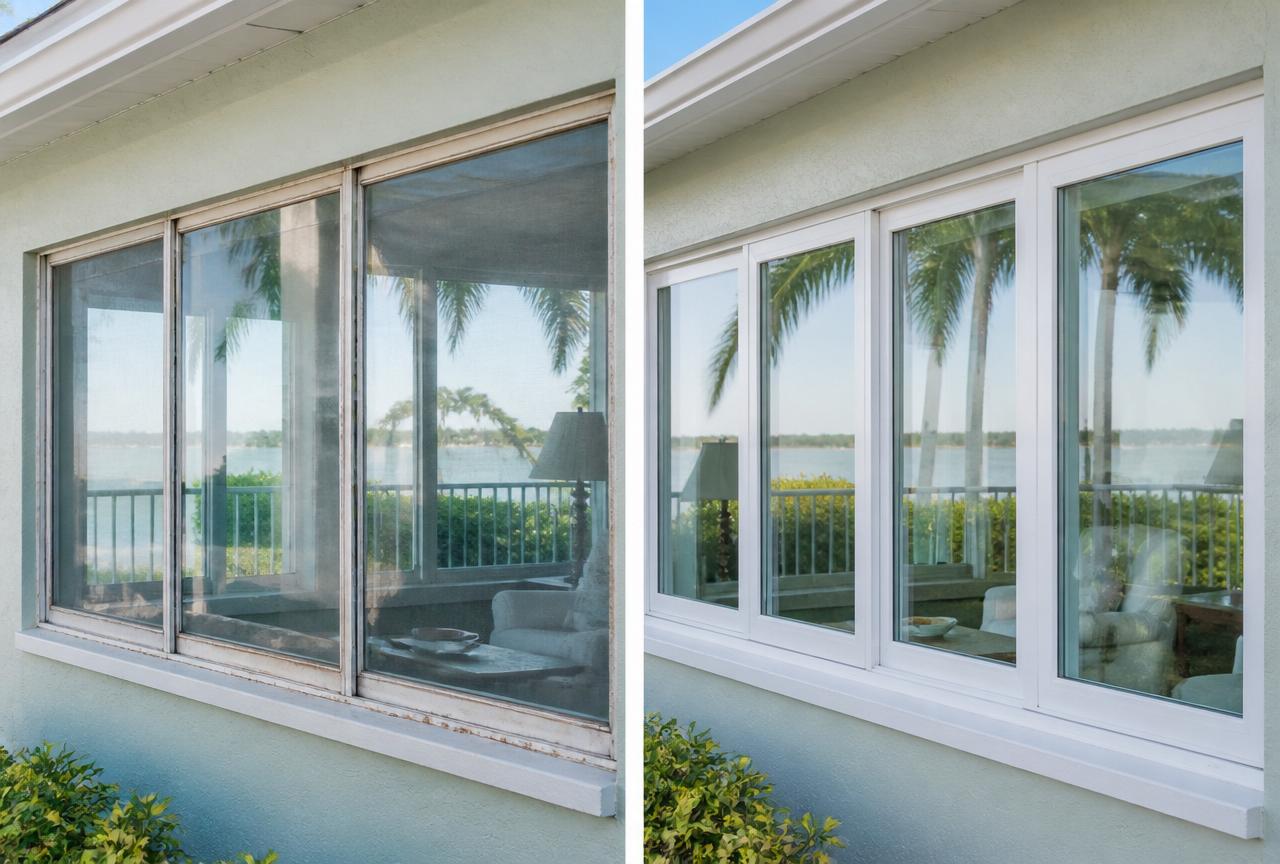 Window Replacement before and after in Honolulu, Hawaii