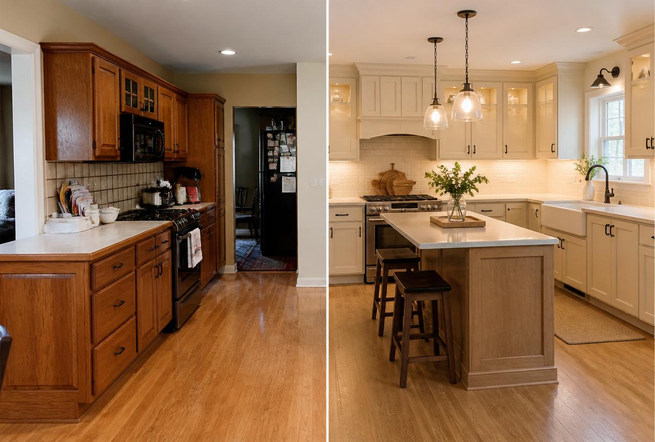 Kitchen Remodel before and after in Colorado
