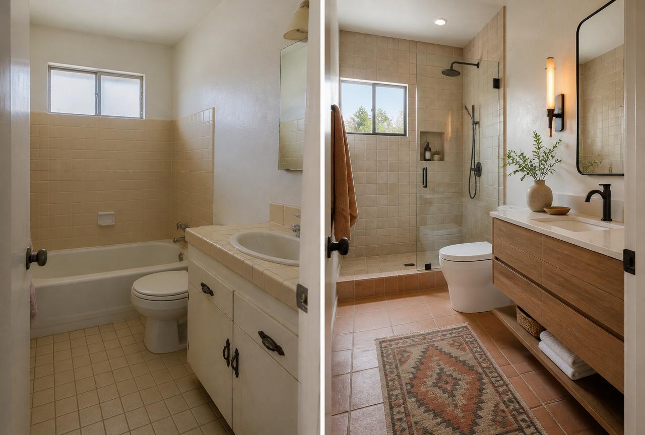 Master bath remodel project in Phoenix, AZ