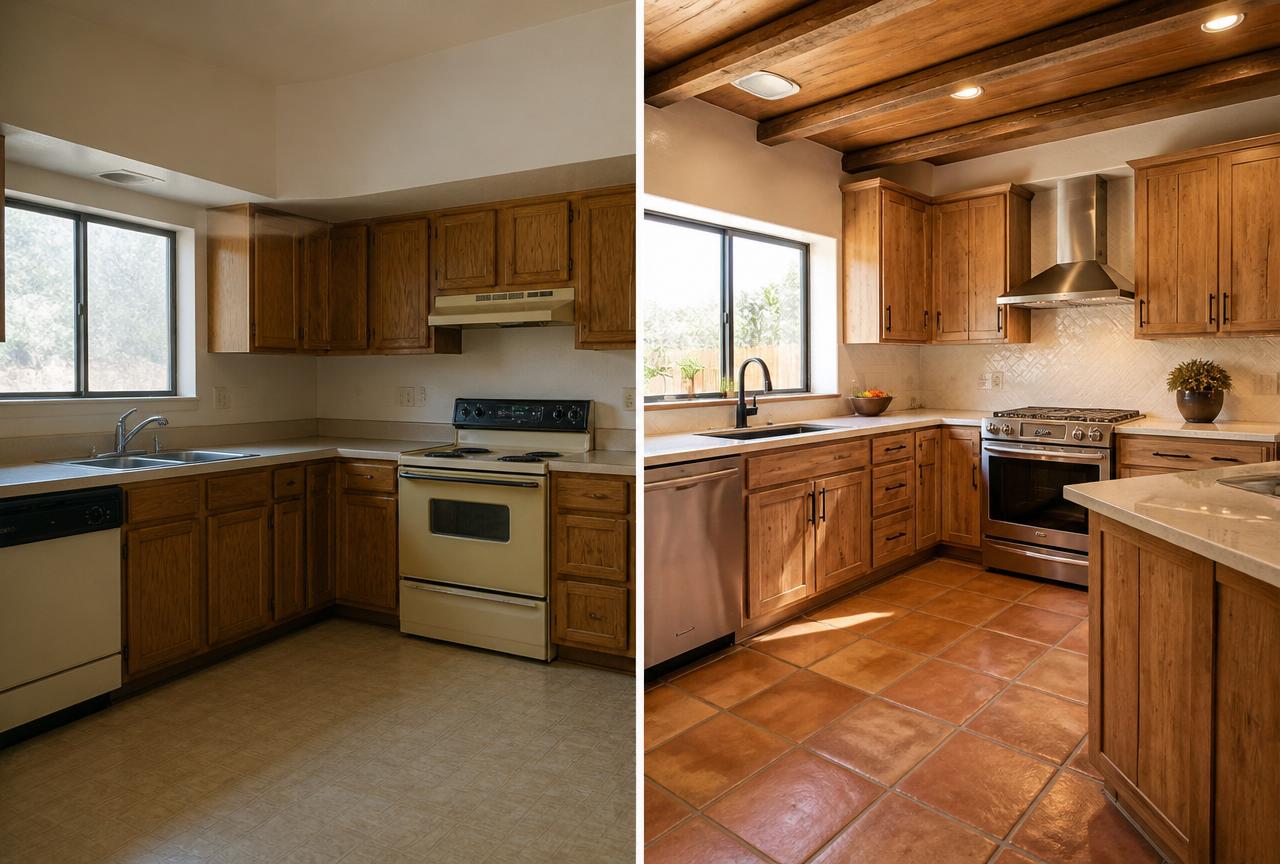 Kitchen Remodel before and after in Nevada